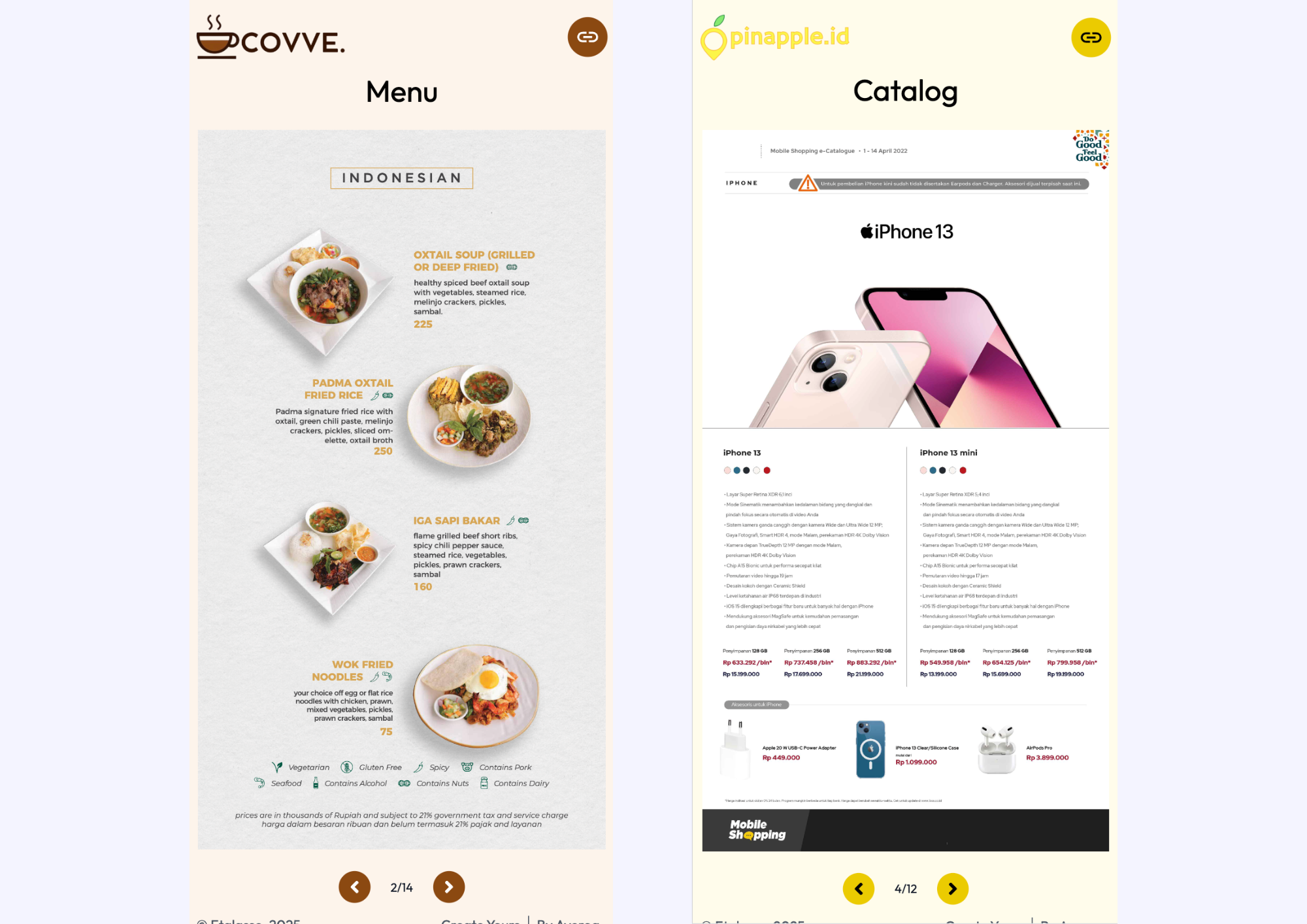 Pratinjau katalog