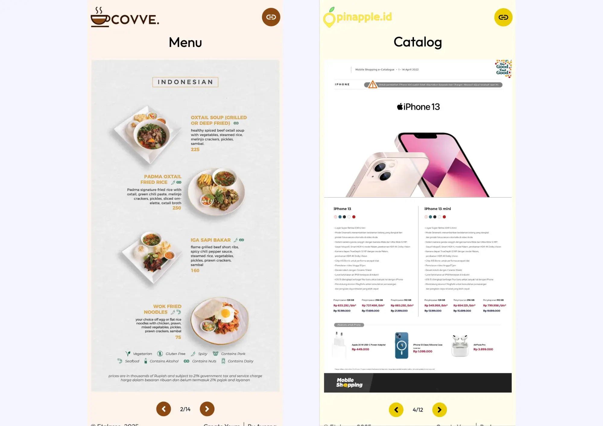 Pratinjau katalog